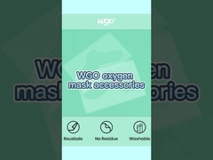 CPAP maskeleri için tekrar kullanılabilir yapışkan oksijen maskesi gel yastığı