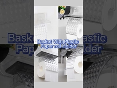 WGO Şeffaf Banyo Sabun Tabak Sahibi Duş Rayı Kağıt Havlu için Plastik