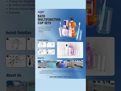 32cm Geniş Öz Yapışkan Diş fırçası Kupa Sahibi WGO Diş fırçası Sahibi Duvar Emimi