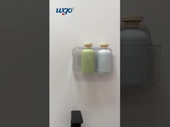 4-5kg Patentli Yapışkan Kupa Duş Arabası 180mm Temiz Banyo Duvarlı Rafa