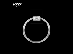 4kg Çıkarılabilir Asılı Banyo Havlu Yüzük Sahibi Polyvinyl klorür çıkartma