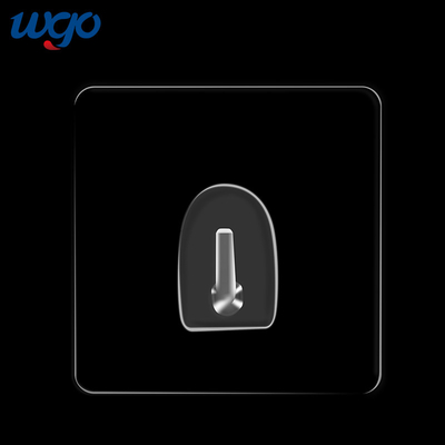 WGO Kendinden Yapışkanlı PC şeffaf palto askısı Ağır Hizmet Tipi Asılı Ceket Havlu Mutfak Banyo Su Geçirmez Paslanmaz