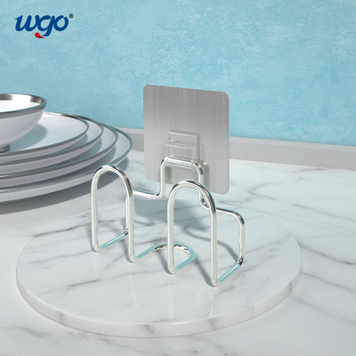 100mm Güçlü Yapışma Mutfak Süngerlik SS304 Gövde Yapışkanlı Şerit Lavabo Caddy