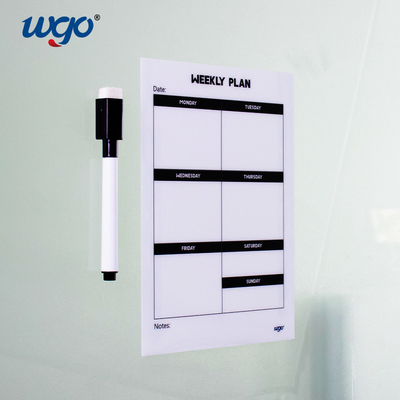 W Peel Dry Erase Duvara Yapıştırma Beyaz Tahta Film Levhası 11x17 İşaretleyici Dahil