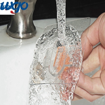 ISO 9001 Duvara Montaj Süpürge Tutacağı 80mm Yeniden Kullanılabilir Yapışkan Bantlı