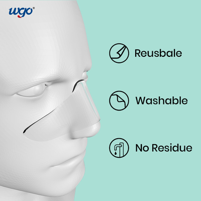 CPAP Maskesi İçin Çıkarılabilir Reçine Burun Kendinden Yapışkanlı Ped Jel ISO 9001