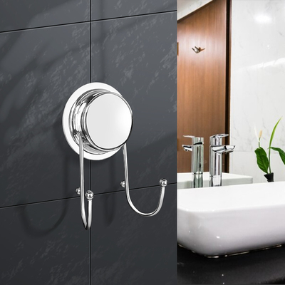 Paslanmaz Çelik Hasarsız Asılı Mutfak Banyo Emme Çift Bornoz Kancası