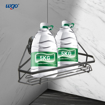 SS201 Askılı Köşe Duş Rafı 26cm Yıkanabilir Emiş Sabit