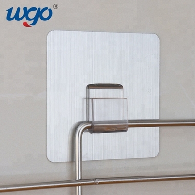 35.5cm Gümüş Renk WGO Yıkanabilir Banyo Duş Rafı Şeffaf Aksesuar Seti