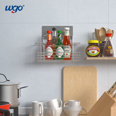 WGO Hasarsız Banyo Tutacağı Seti, Kendinden Yapışkanlı Banyo Rafı Montajı