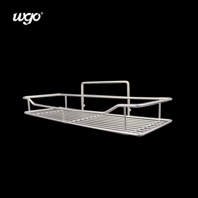 Yıkanabilir Banyo Duş Depolama Caddy Paslanmaz Çelik WGO Yapıştırıcı Açık Set