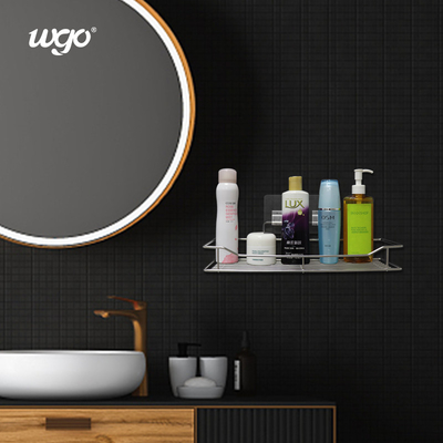 Yıkanabilir Banyo Duş Depolama Caddy Paslanmaz Çelik WGO Yapıştırıcı Açık Set