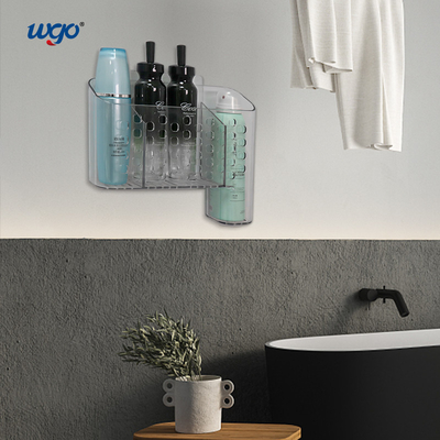 Hasarsız Temiz Mutfak Organizer Konteyner Duvar Montajı Banyo için