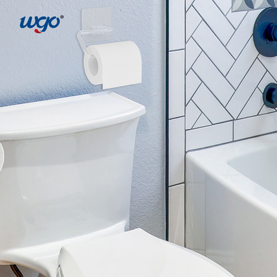 Yüklü banyo tuvalet kağıdı rulo tutucu kendi kendine yapışkan hasarsız montaj