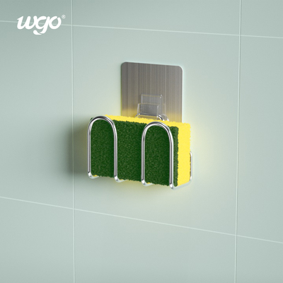 100mm Güçlü Yapışma Mutfak Süngerlik SS304 Gövde Yapışkanlı Şerit Lavabo Caddy
