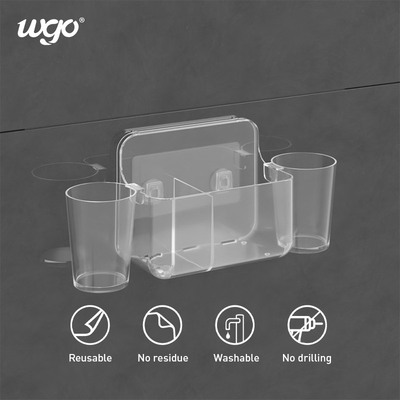 32cm Geniş Kendinden Yapışkanlı Diş Fırçası Bardaklık WGO Diş Fırçası Tutacağı Duvar Emici